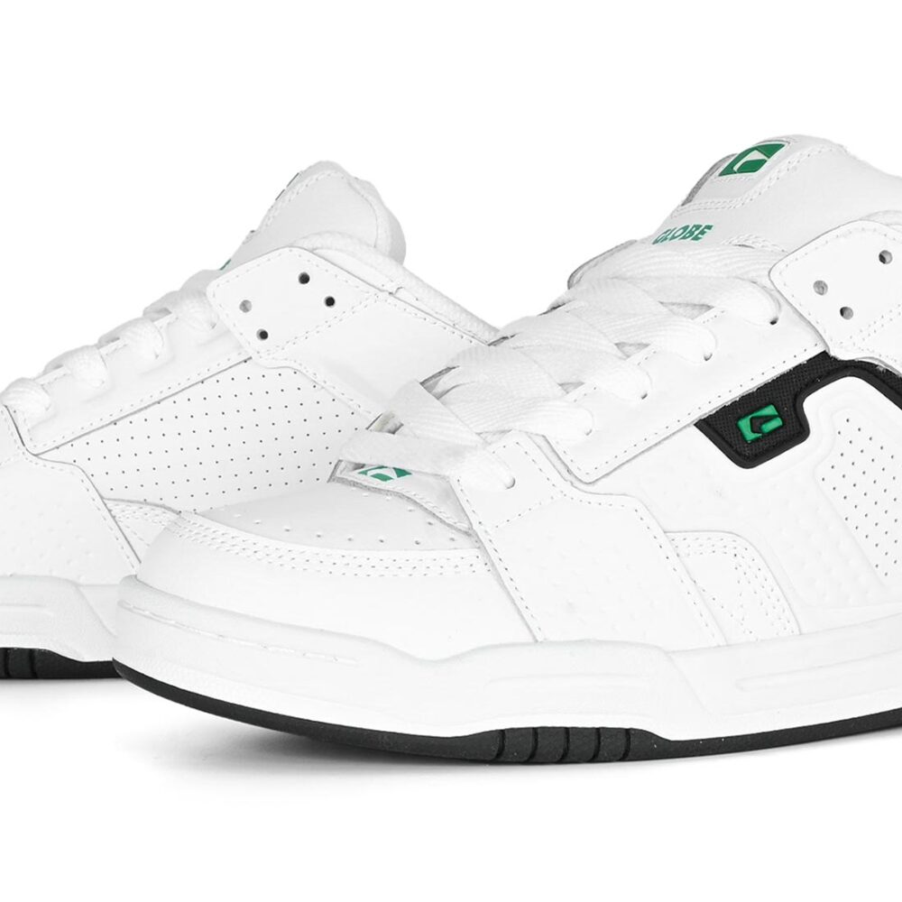 Globe Scribe Skate Shoes - White/Green