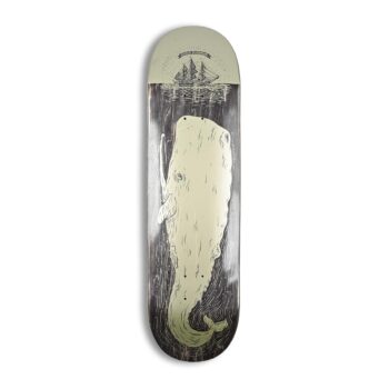 Heathen Moby Rising on Roundhead 8.75" Skateboard Deck - Metallic