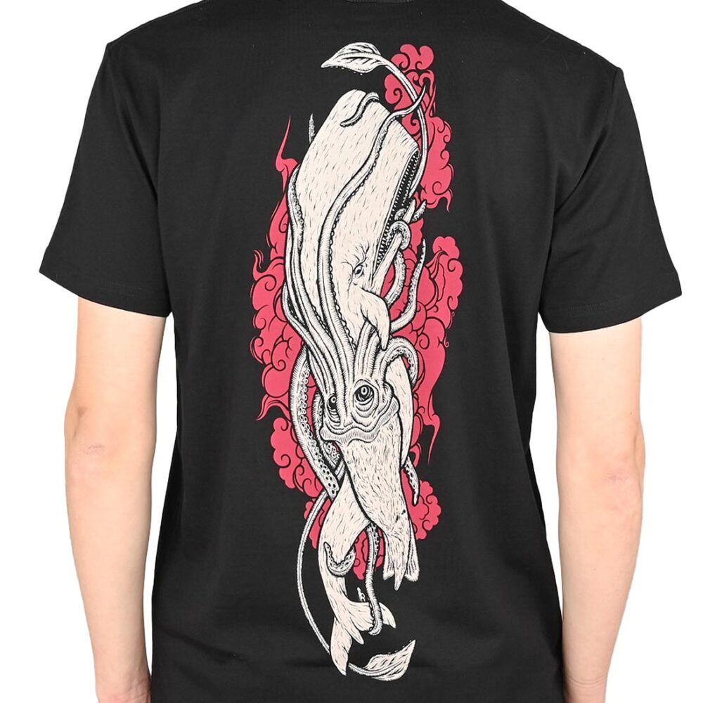 Heathen Moby vs Kraken Short-Sleeved T-Shirt - Black