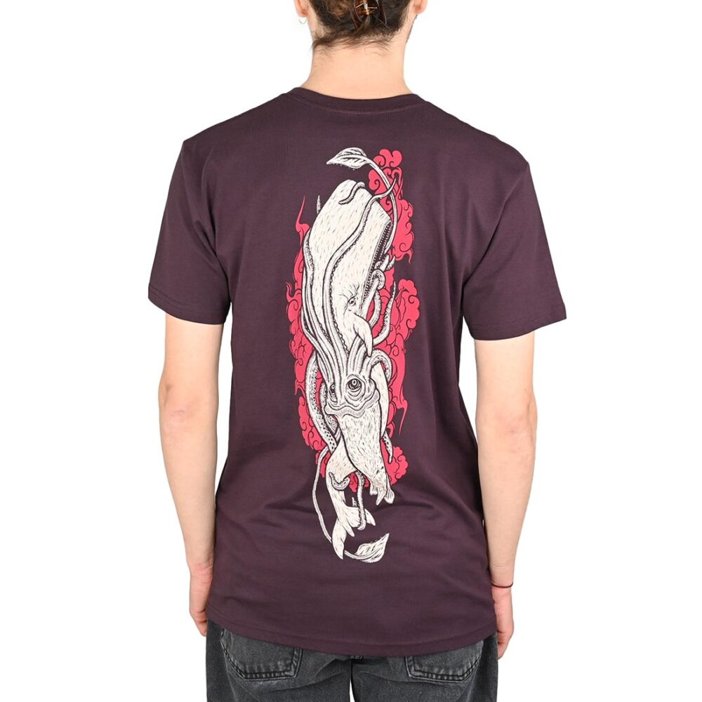 Heathen Moby vs Kraken Short-Sleeved T-Shirt - Plum