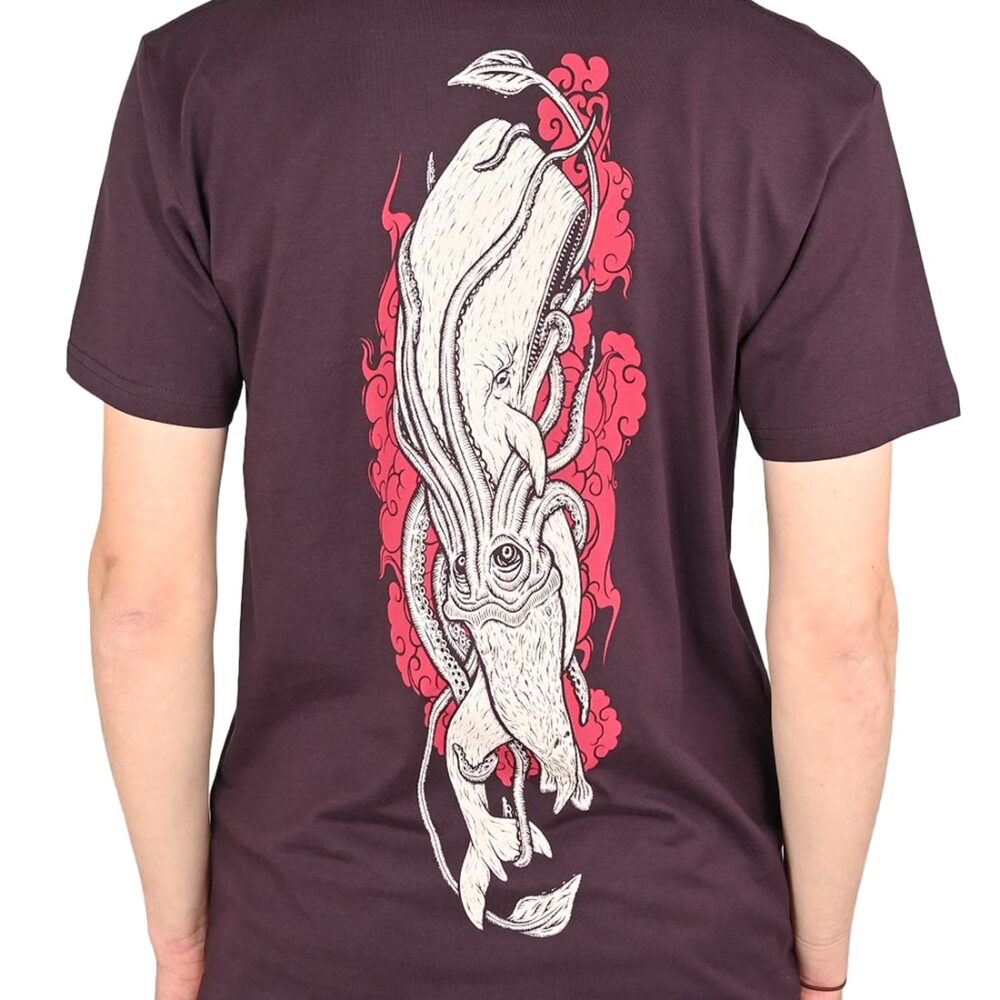 Heathen Moby vs Kraken Short-Sleeved T-Shirt - Plum