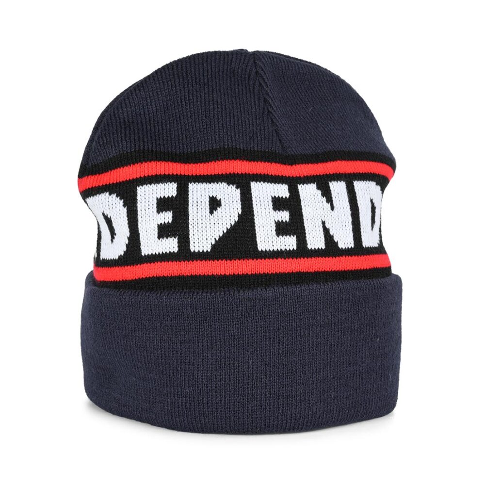 Independent Bar Logo Beanie Hat - Navy