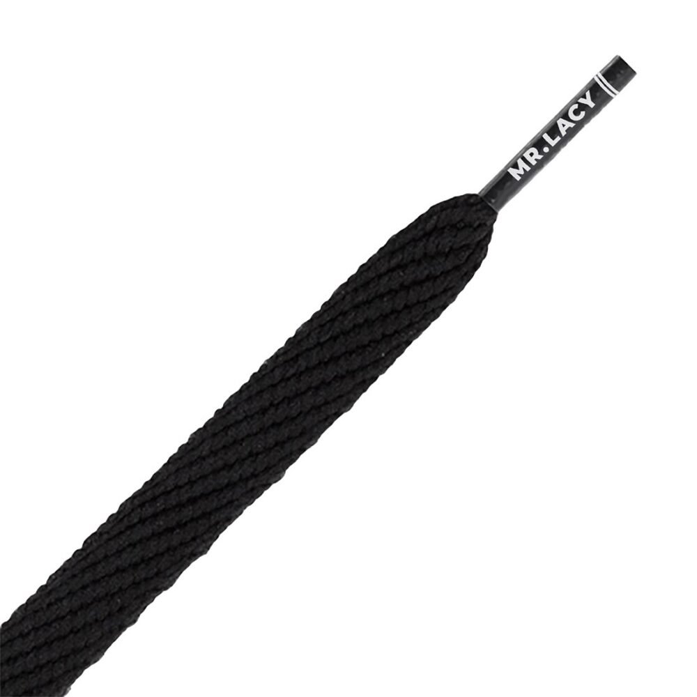 Mr. Lacy Flatties 130cm Shoelaces - Black