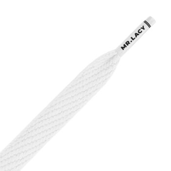 Mr. Lacy Flatties 130cm Shoelaces - White