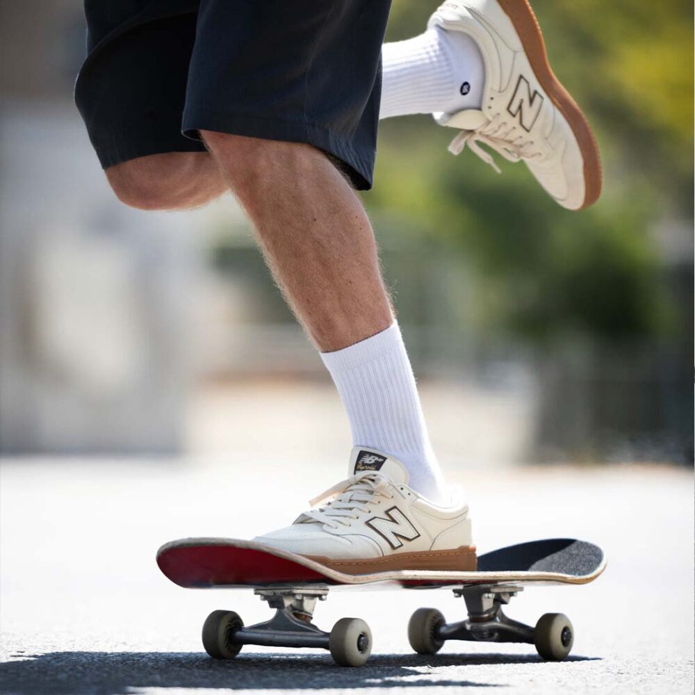 New Balance Numeric Andrew Reynolds 480 Skate Shoes - Sea Salt/Brown