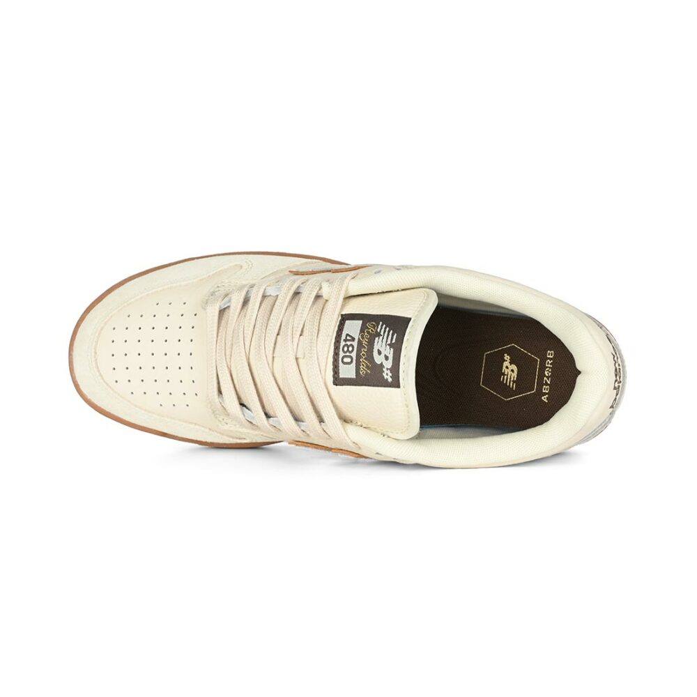 New Balance Numeric Andrew Reynolds 480 Skate Shoes - Sea Salt/Brown