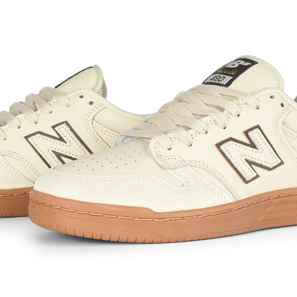 New Balance Numeric Andrew Reynolds 480 Skate Shoes - Sea Salt/Brown
