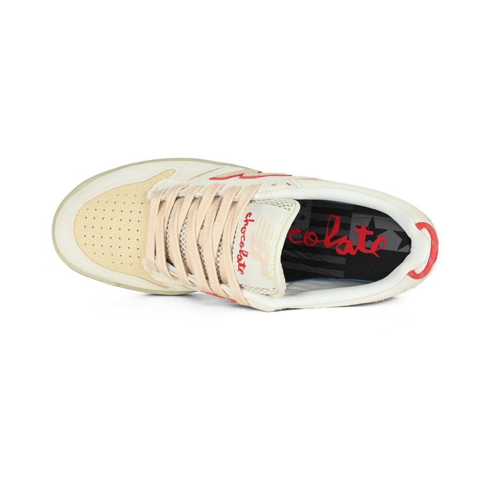 New Balance Numeric x Chocolate 480 Skate Shoes - Sea Salt/Red