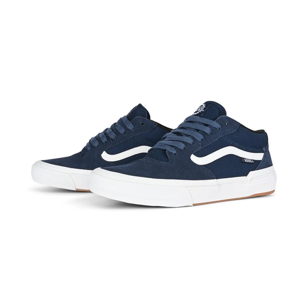 Vans 114 Mid BMX Shoes - Navy/White