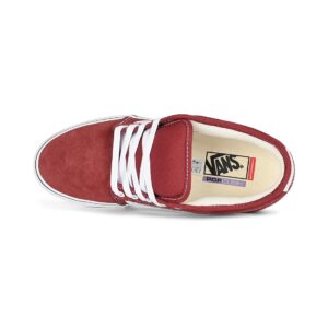 Vans Chukka Low Sidestripe Skate Shoes - Burgundy/White