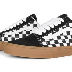 Vans Classic Old Skool Skate Shoes - Fat Lace Checker Black