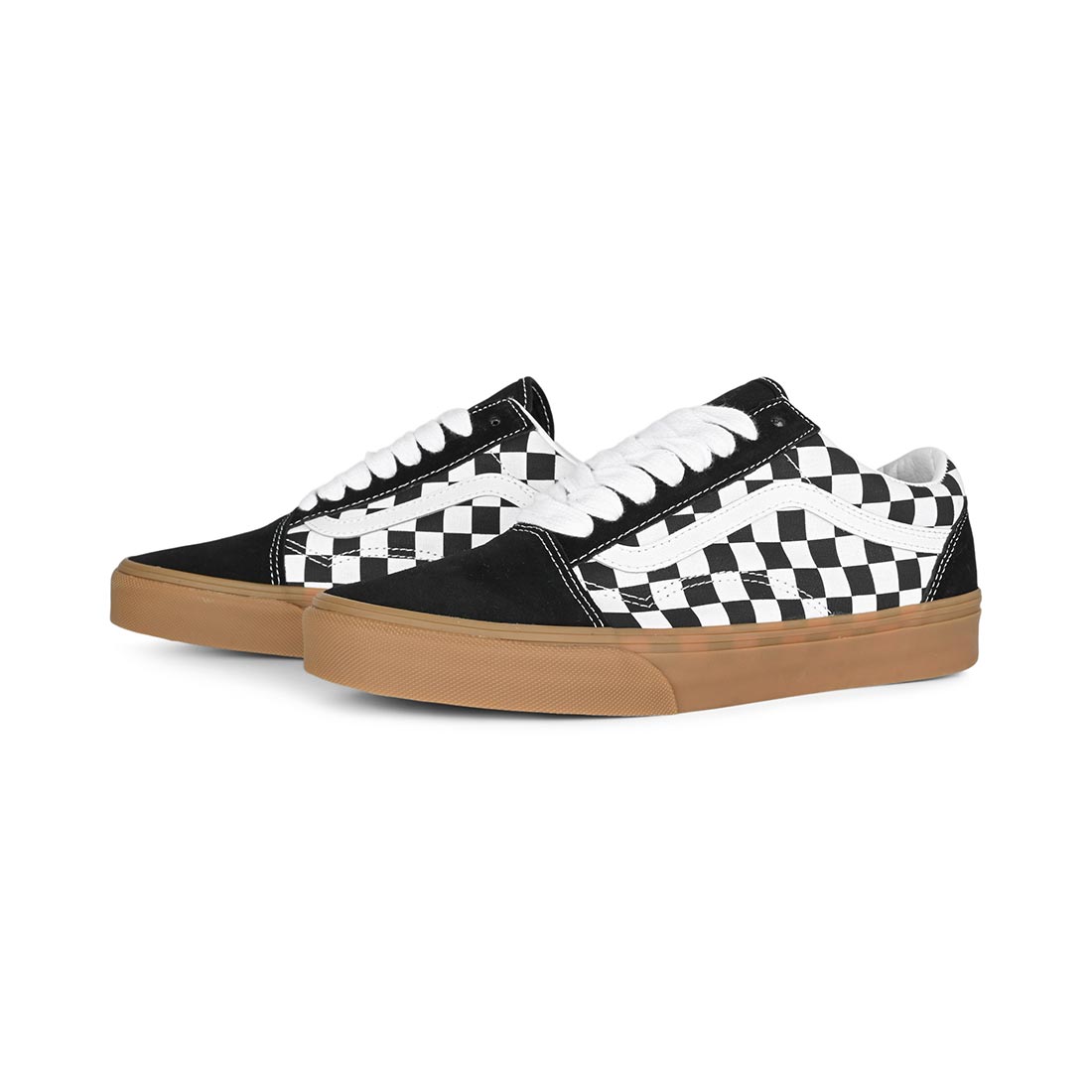 Vans old skool gum block white skate shoes hotsell