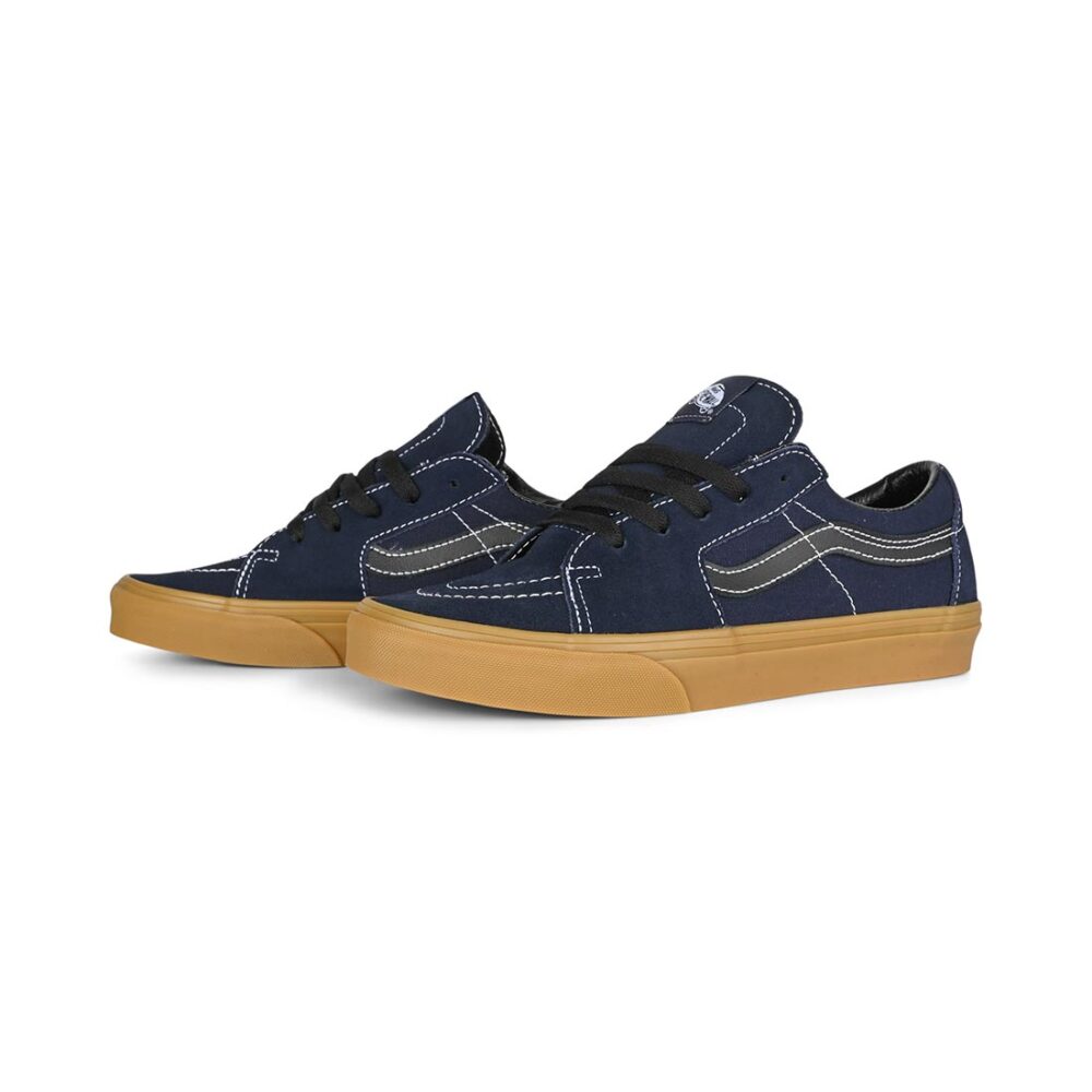 Vans Classic Sk8-Low Skate Shoes - Navy/Gum
