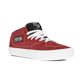 Vans Half Cab Skate Shoes - Burgundy/White