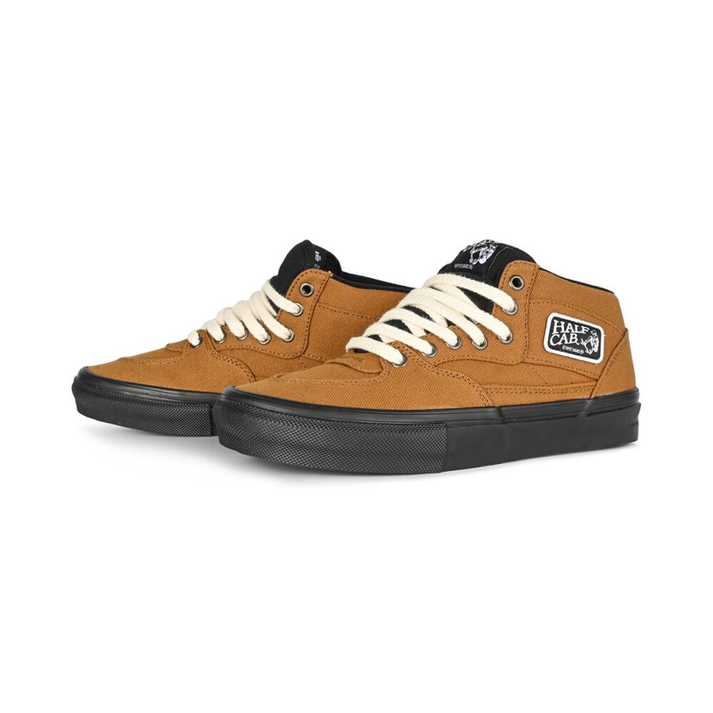 Vans Half Cab Skate Shoes - Golden Brown/Black