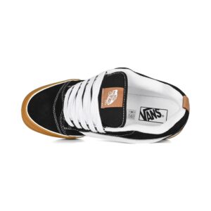 Vans Knu Skool Skate Shoes - Black/White/Gum