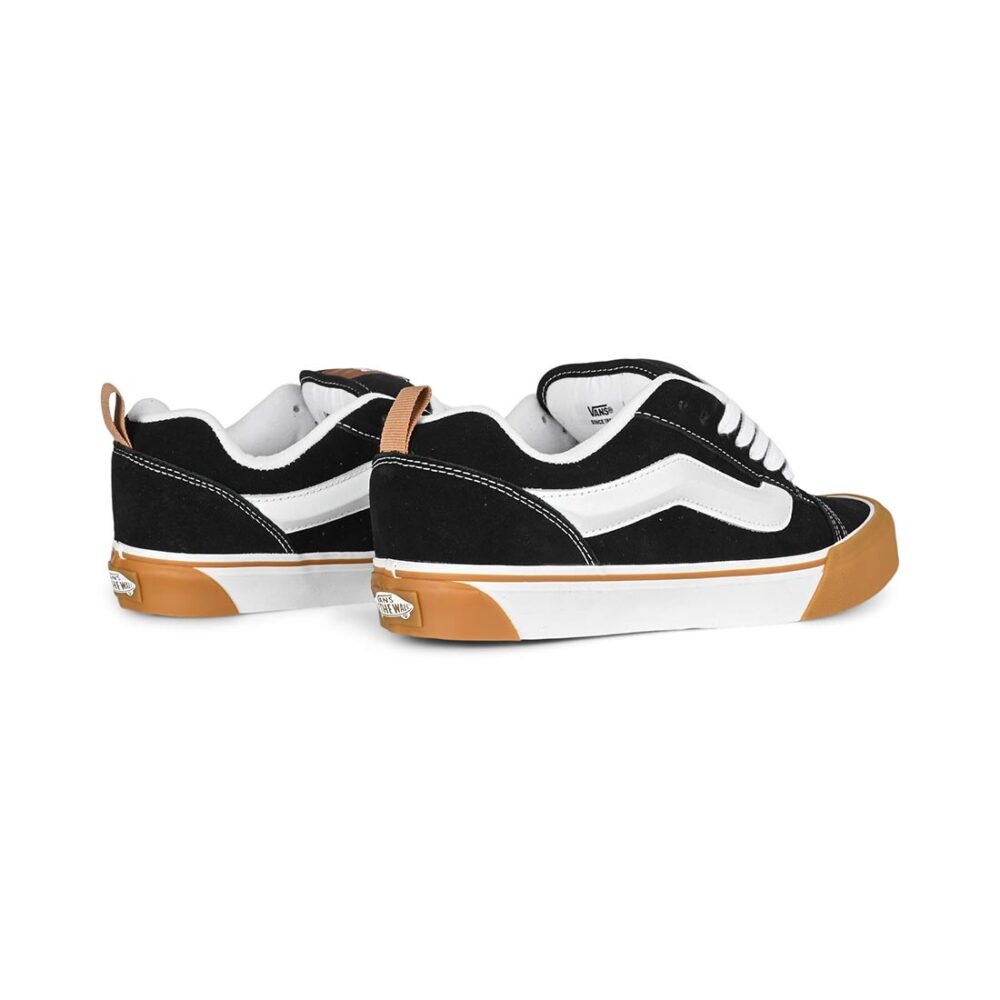 Vans Knu Skool Skate Shoes - Black/White/Gum
