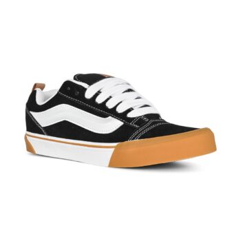 Vans Knu Skool Skate Shoes - Black/White/Gum