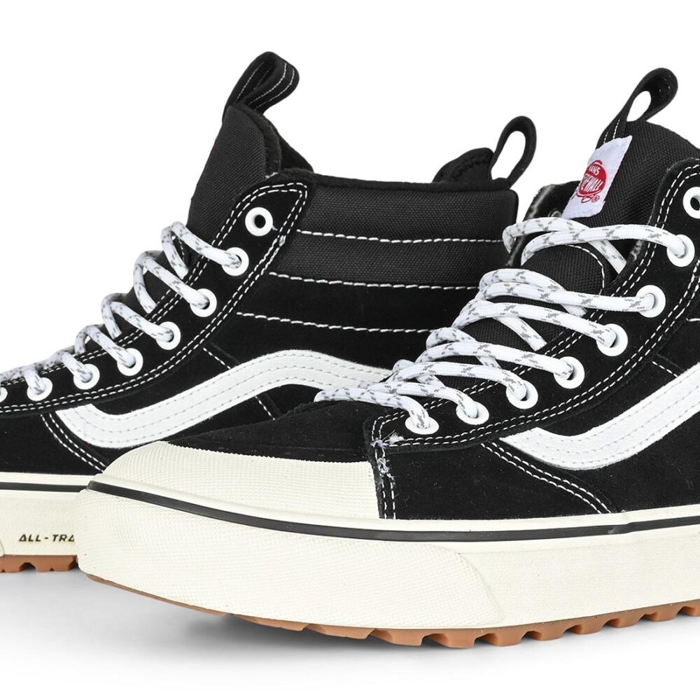 Vans Sk8-Hi MTE Winterised Skate Shoes - Black/True White