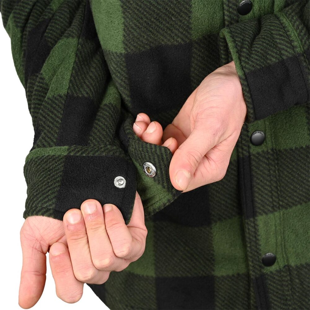 Volcom Bowered Fleece L/S Overshirt - Dark Pine
