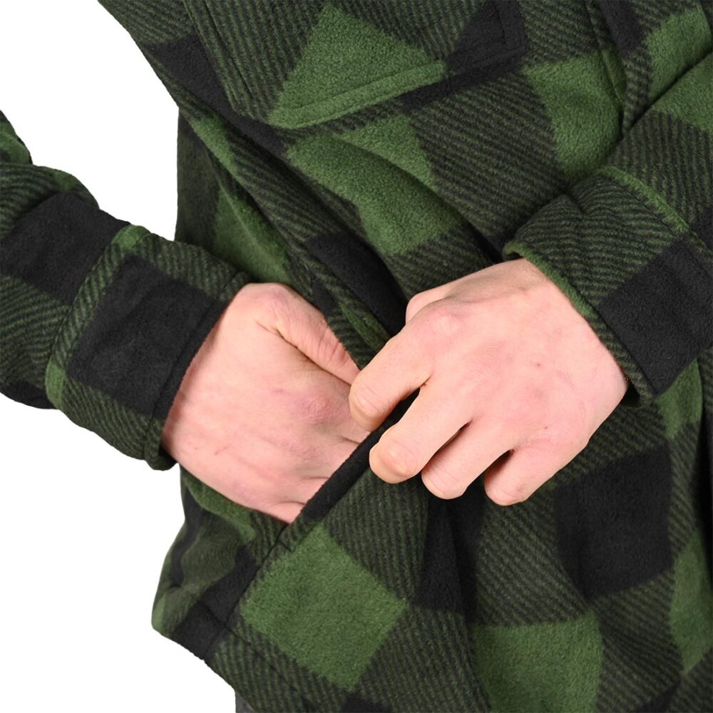 Volcom Bowered Fleece L/S Overshirt - Dark Pine