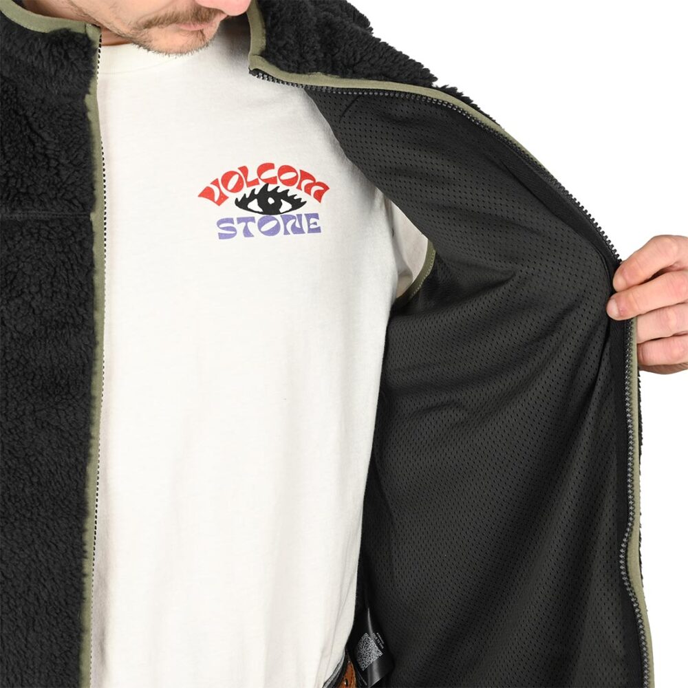 Volcom Highvi Fleece Vest Gilet - Black