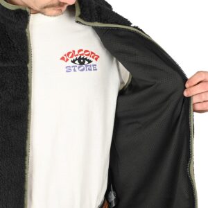 Volcom Highvi Fleece Vest Gilet - Black