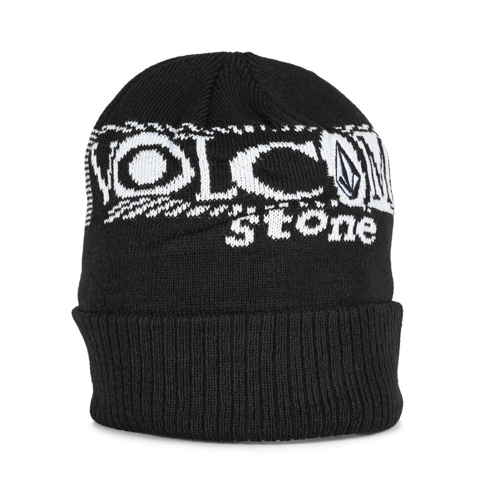 Volcom Lib Stone Legacy Cuff Beanie Hat - Black