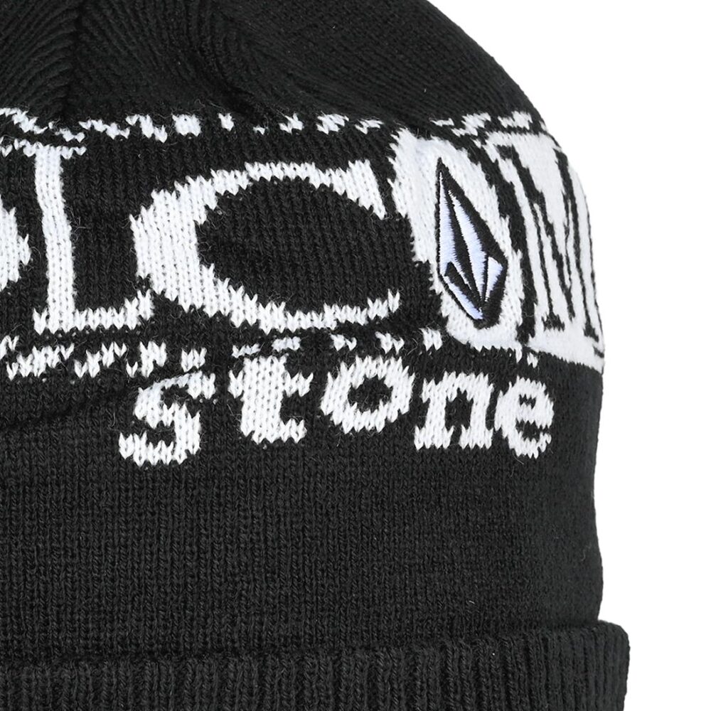 Volcom Lib Stone Legacy Cuff Beanie Hat - Black