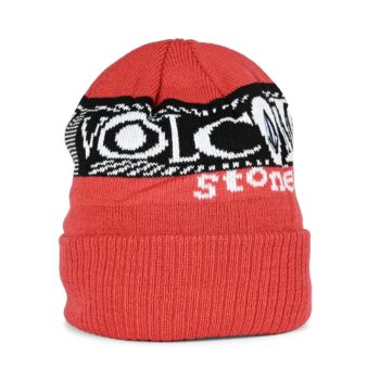 Volcom Lib Stone Legacy Cuff Beanie Hat - Ribbon Red