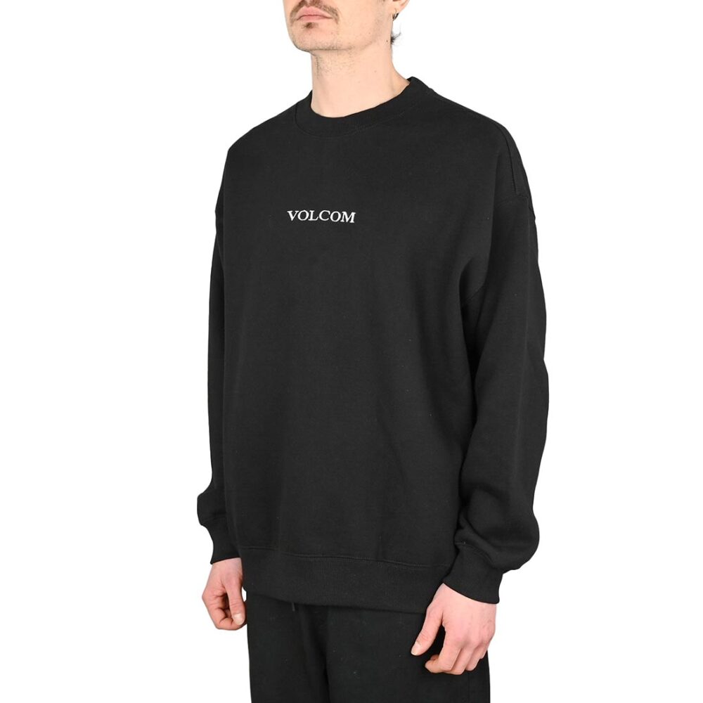 Volcom Stone Pullover Crew Sweater - Black
