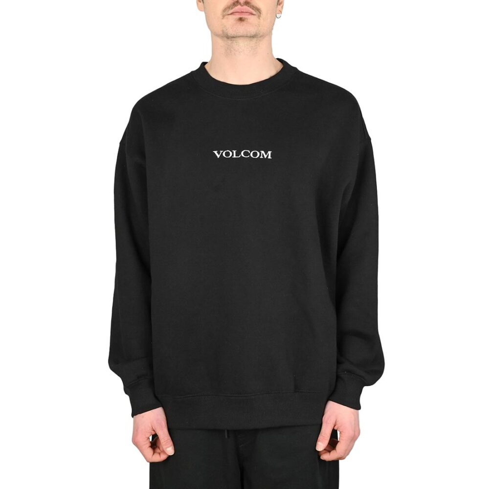 Volcom Stone Pullover Crew Sweater - Black