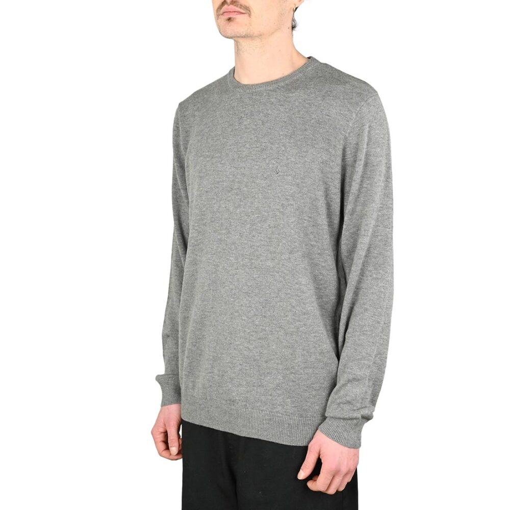Volcom Uperstand Knitted Jumper - Heather Grey