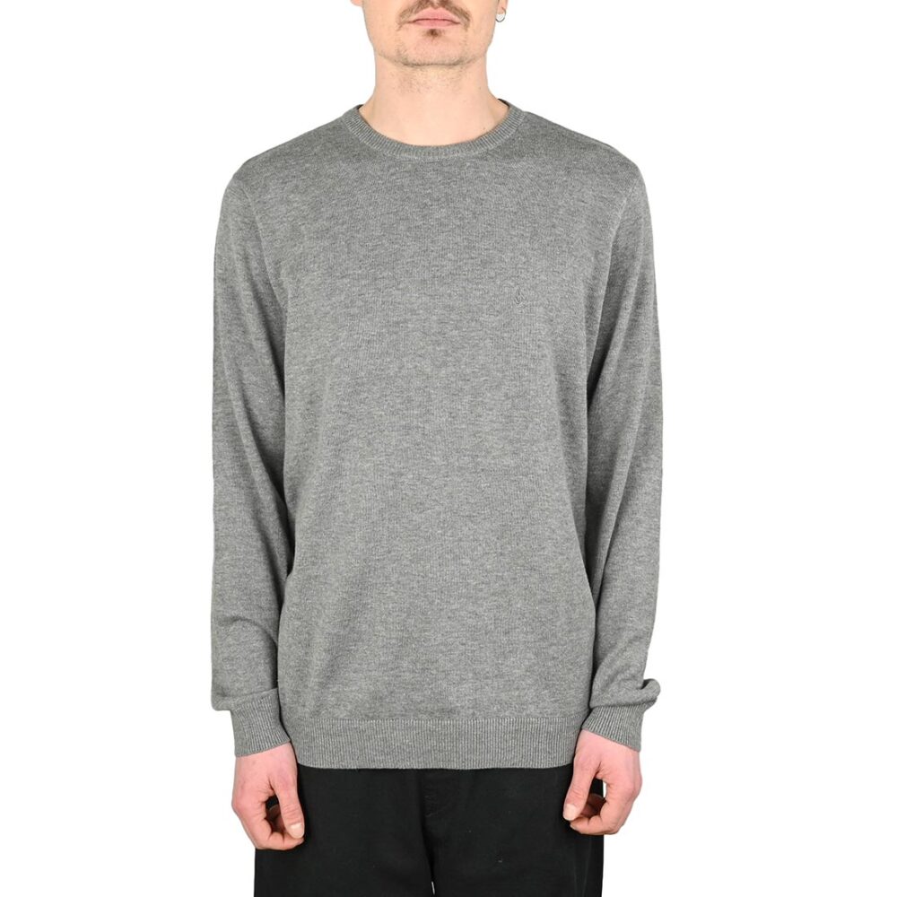 Volcom Uperstand Knitted Jumper - Heather Grey