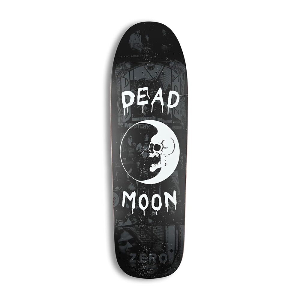 Zero x Dead Moon 9.25" Skateboard Deck - Black
