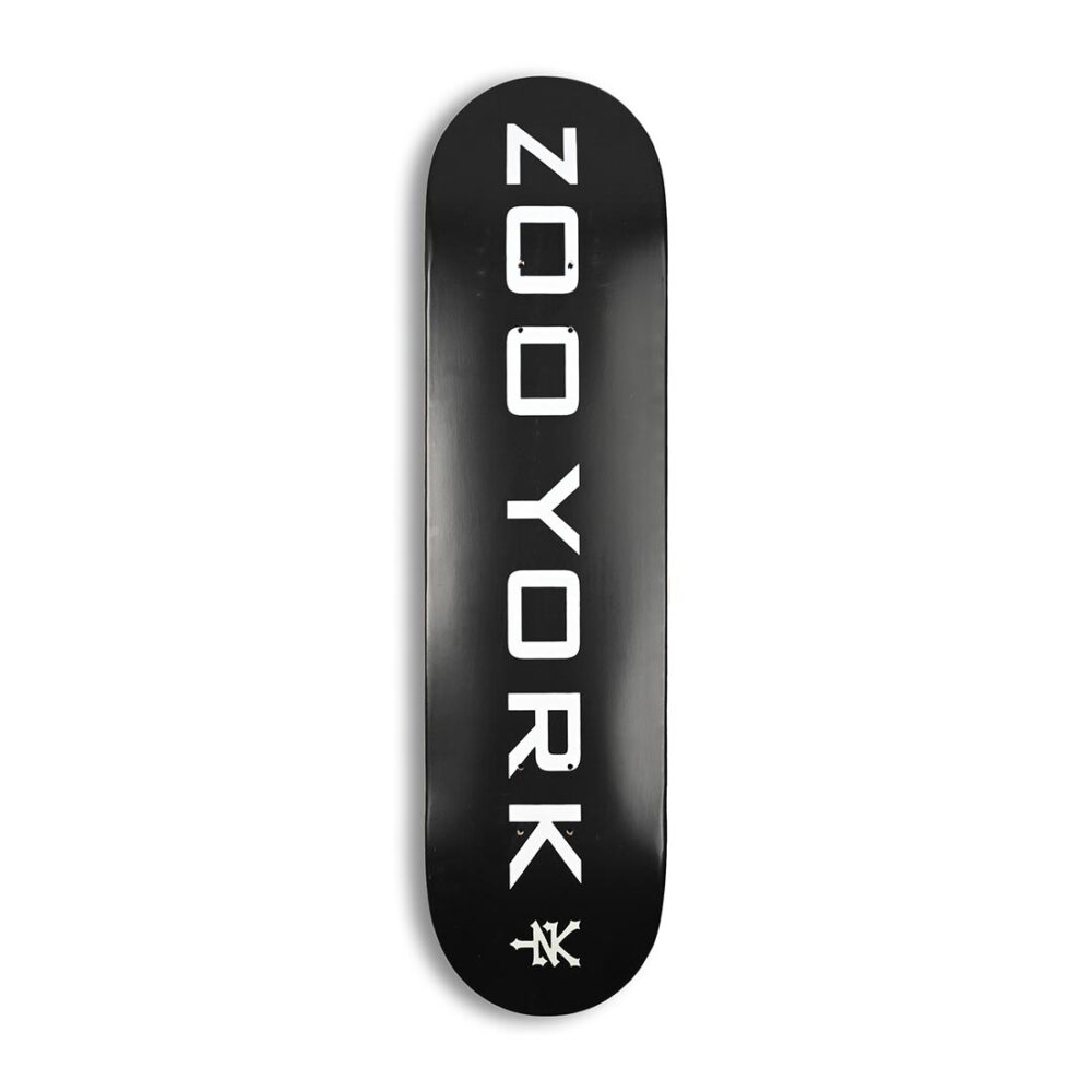 Zoo York OG 95 Logo Block 8" Skateboard Deck - Black/White/Grey
