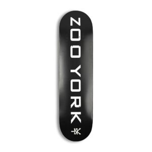 Zoo York OG 95 Logo Block Skateboard Deck - Black/White/Grey