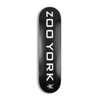 Zoo York OG 95 Logo Block 8" Skateboard Deck - Black/White/Grey