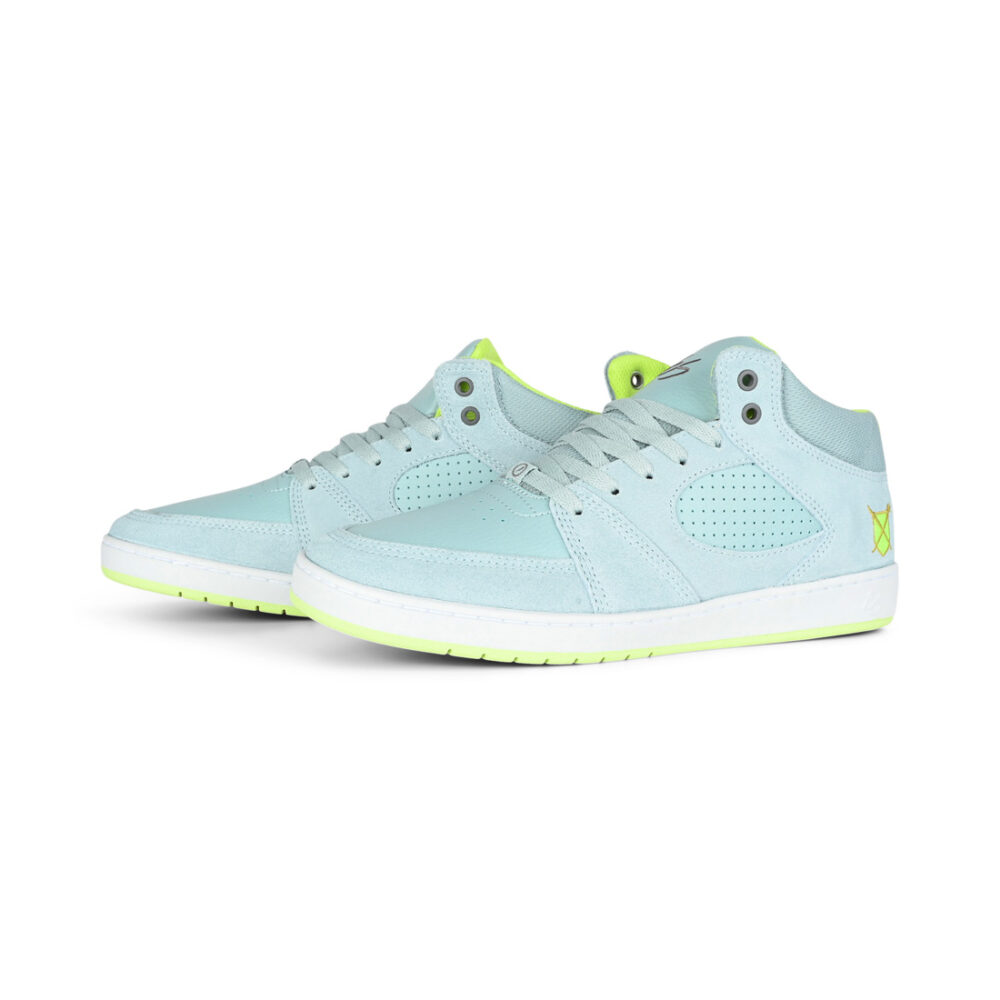 eS Accel Slim Mid Skate Shoes - Blue/Grey/White