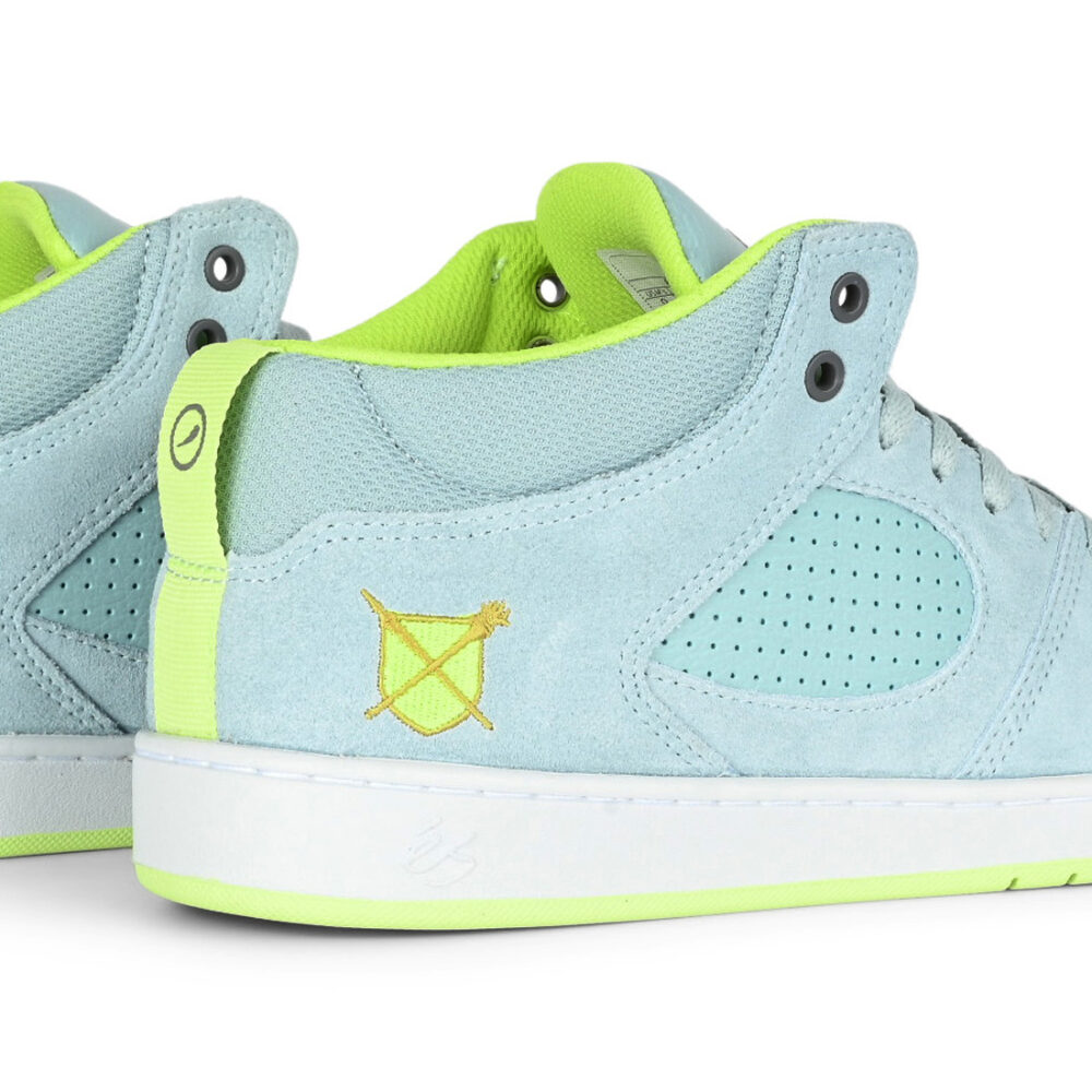 eS Accel Slim Mid Skate Shoes - Blue/Grey/White
