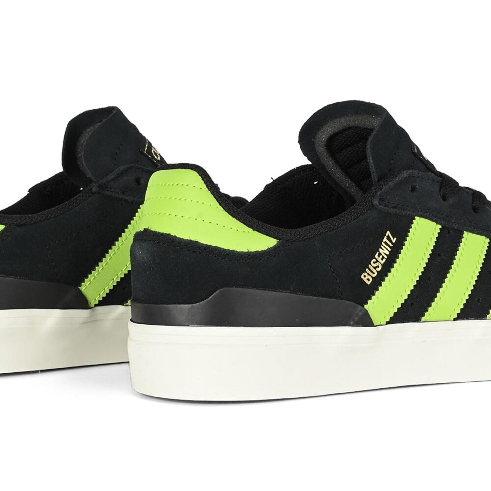 Adidas Busenitz Vulc II Skate Shoes - Core Black/Solar Slime/Gold