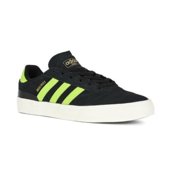Adidas Busenitz Vulc II Skate Shoes - Core Black/Solar Slime/Gold