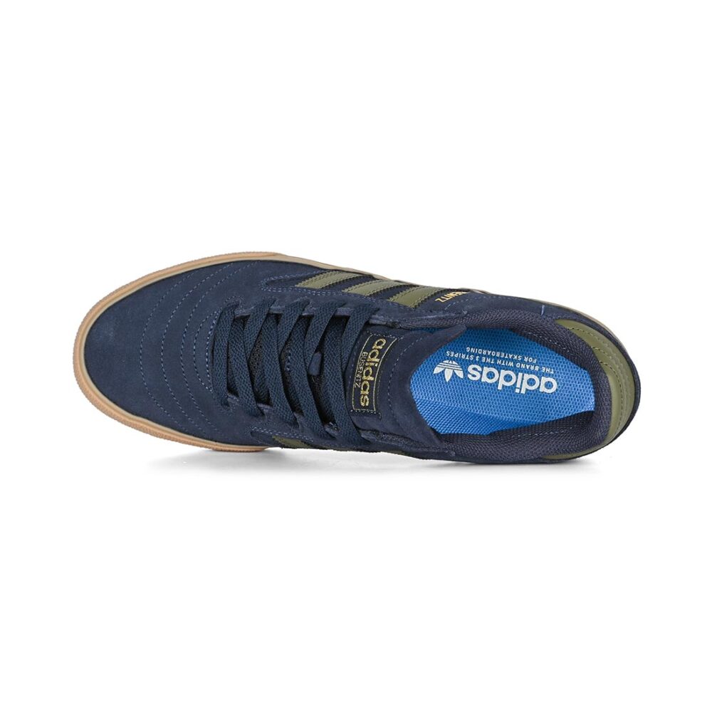 Adidas Busenitz Vulc II Skate Shoes - Legend Ink/Olive Strata/Gold Metallic