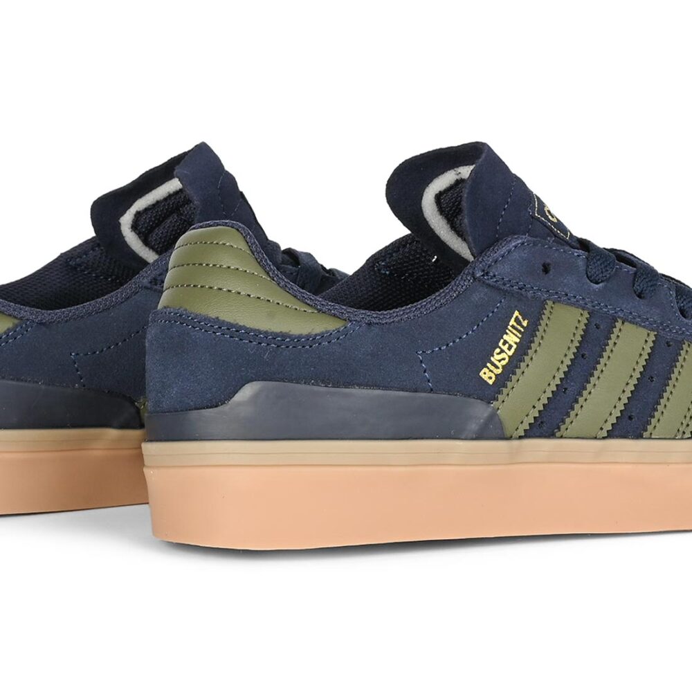 Adidas Busenitz Vulc II Skate Shoes - Legend Ink/Olive Strata/Gold Metallic