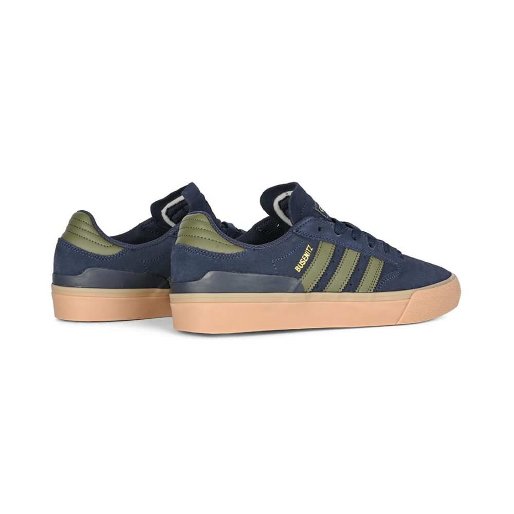 Adidas Busenitz Vulc II Skate Shoes - Legend Ink/Olive Strata/Gold Metallic