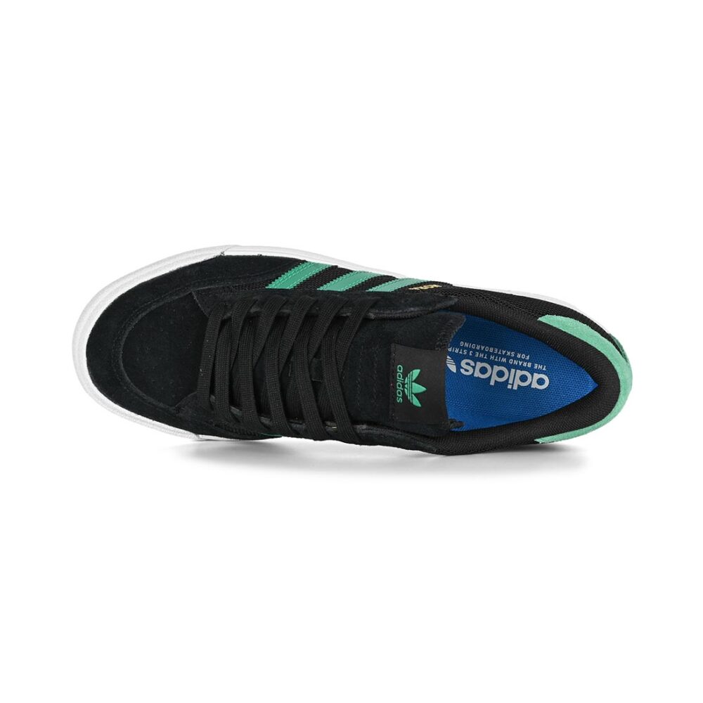 Adidas Nora Skate Shoes - Core Black/Court Green/White