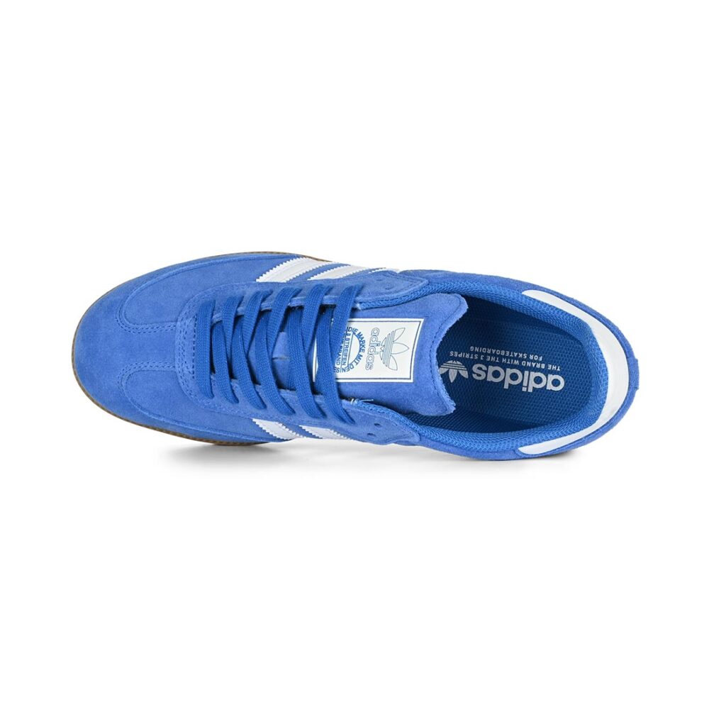 Adidas Samba ADV Skate Shoes - Bluebird/White/Gold Metallic