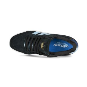 Adidas Tyshawn Low Skate Shoes - Core Black/Clear Sky/Collegiate Navy