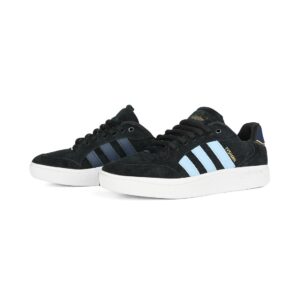 Adidas Tyshawn Low Skate Shoes - Core Black/Clear Sky/Collegiate Navy