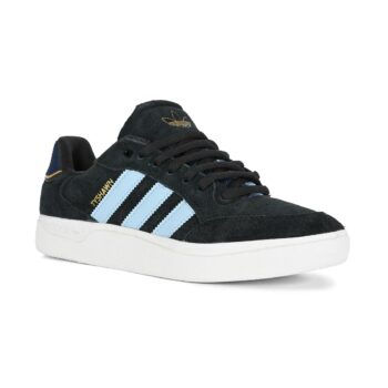 Adidas Tyshawn Low Skate Shoes - Core Black/Clear Sky/Collegiate Navy